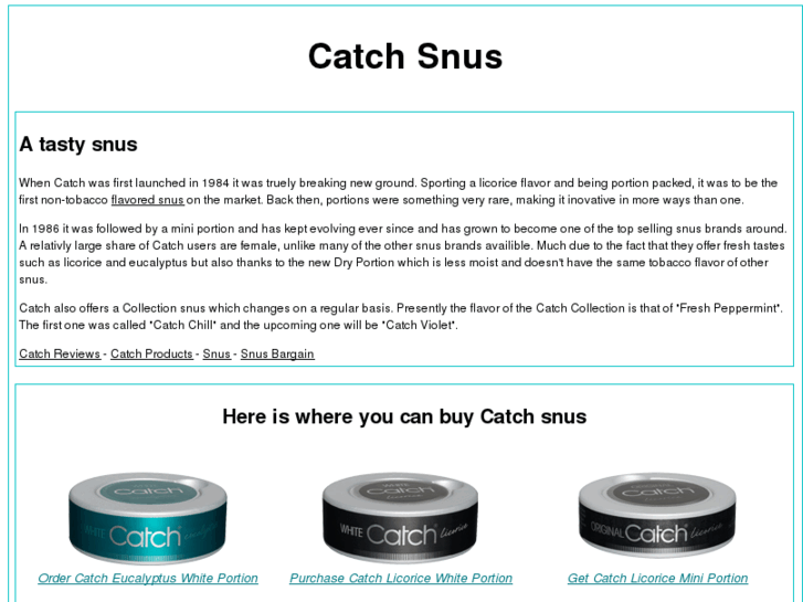 www.catchsnus.net