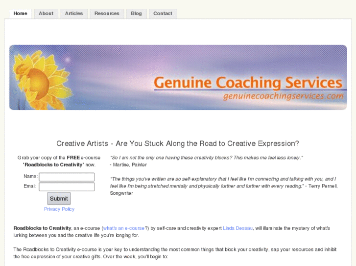 www.genuinecoaching.com