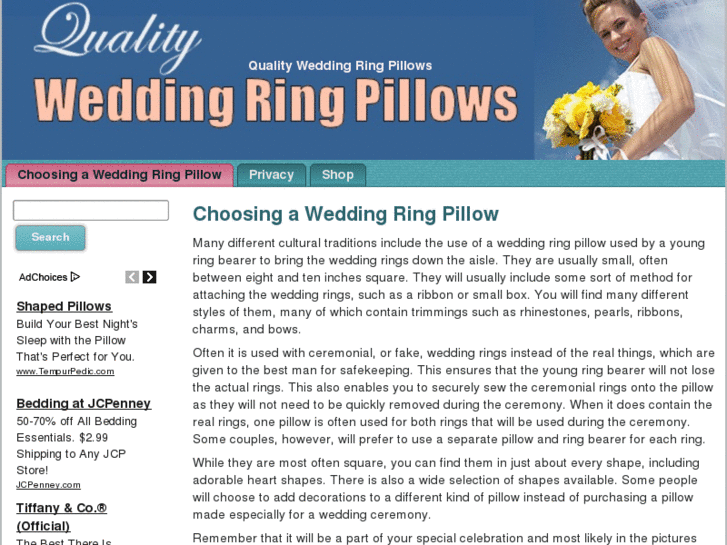 www.qualityweddingringpillows.com