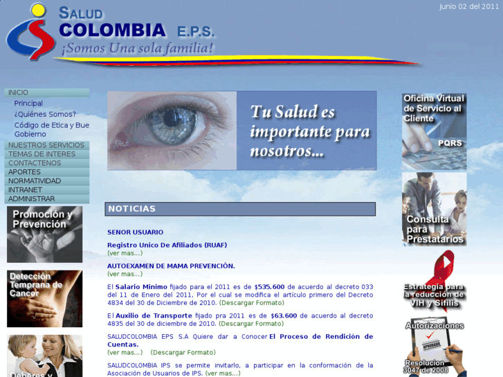 www.saludcolombiaeps.com.co