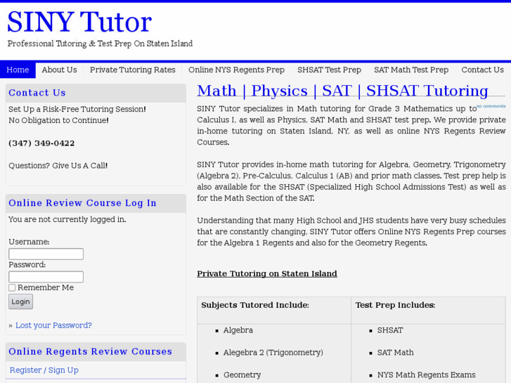 www.sinytutor.com