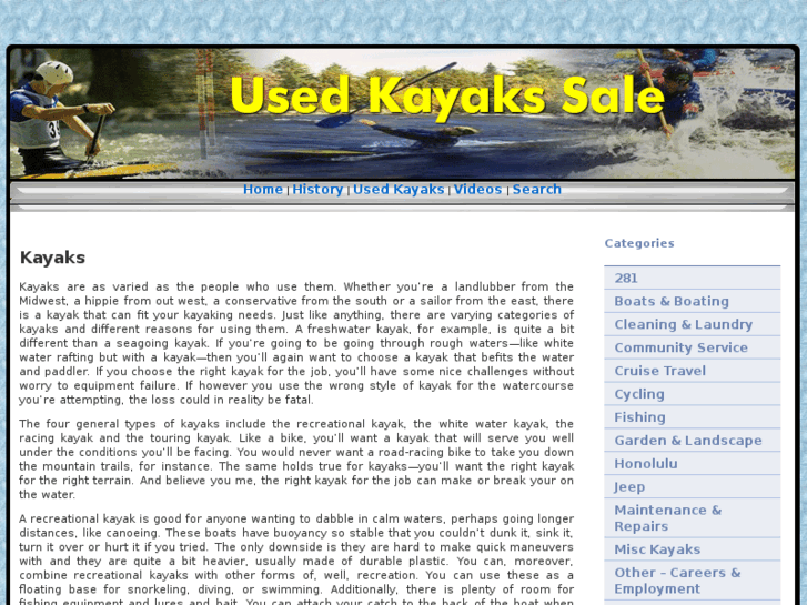 www.usedkayakssale.com