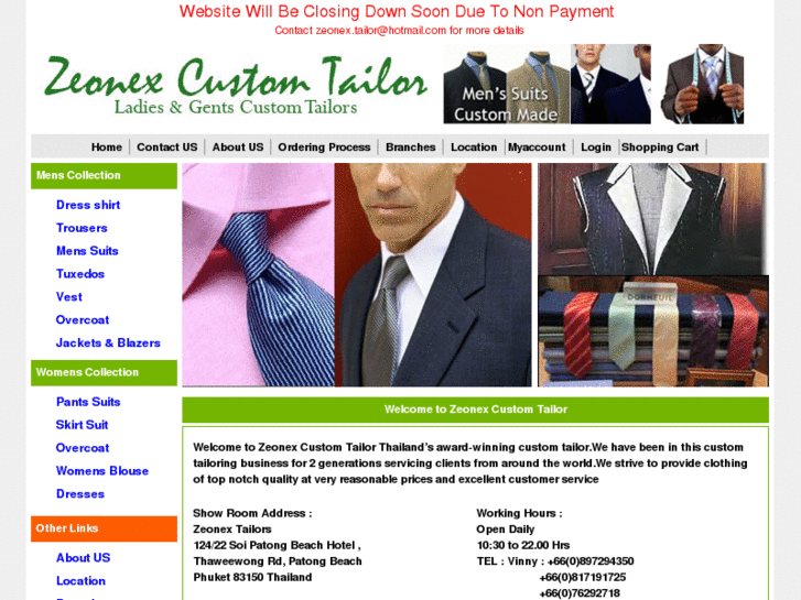 www.zeonexcustomtailor.com