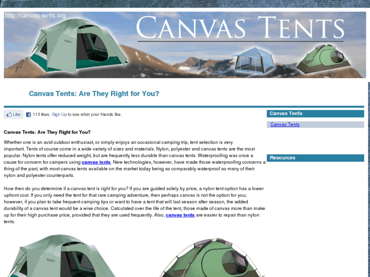 www.canvas-tents.org