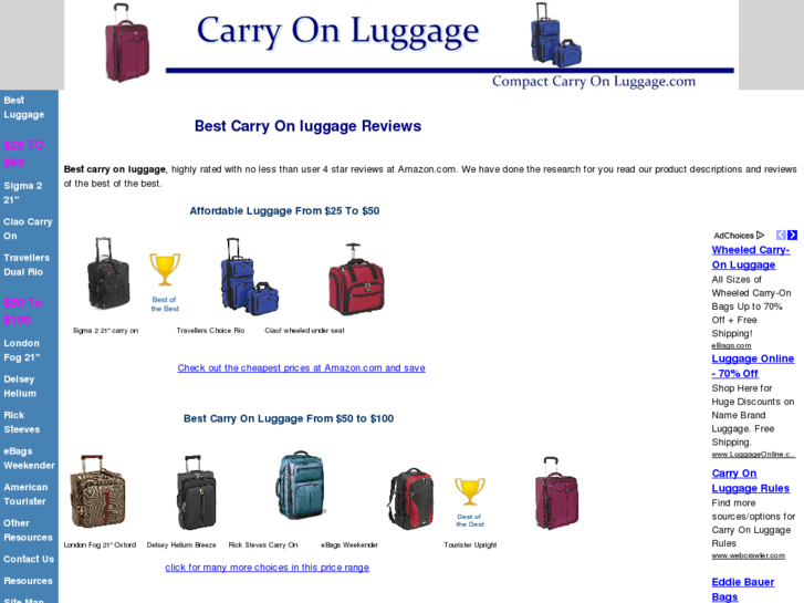 www.compactcarryonluggage.com