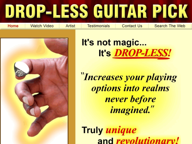 www.droplessguitarpick.com