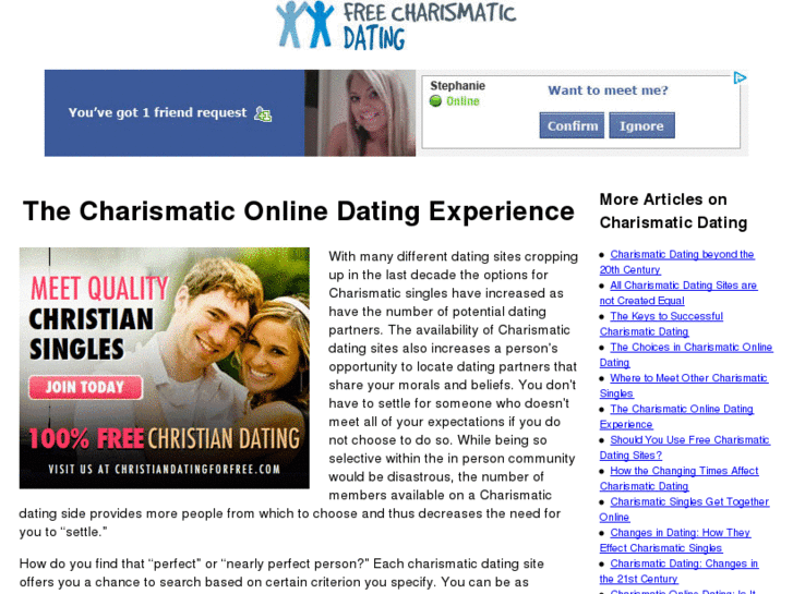 www.freecharismaticdating.com