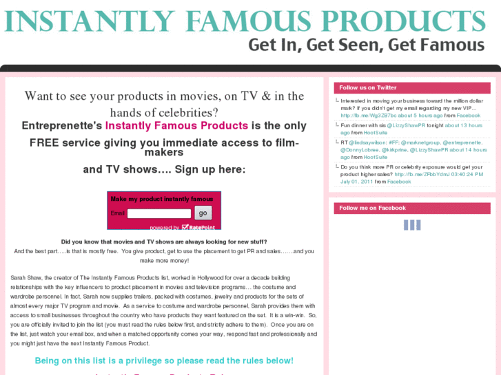 www.instantlyfamousproducts.com