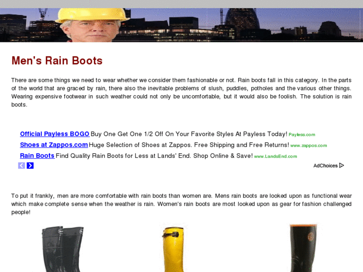 www.mensrainboots.com