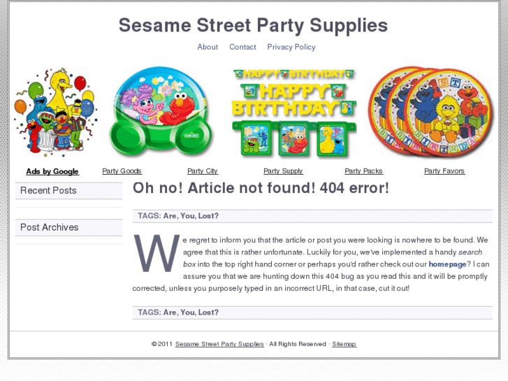 www.sesamestreetpartysupplies.org