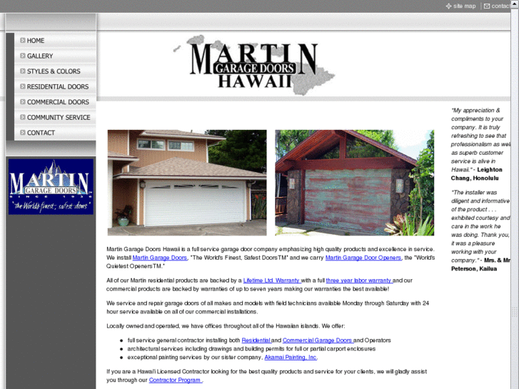 www.martingaragedoorshawaii.com