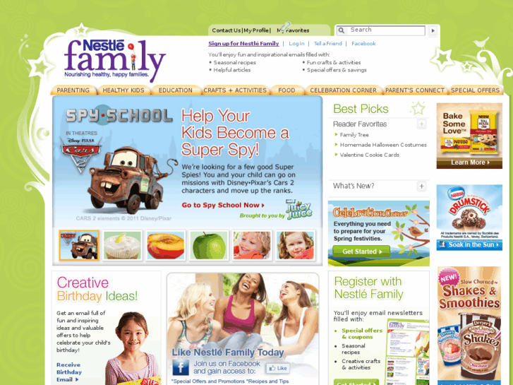 www.nestlefamily.com