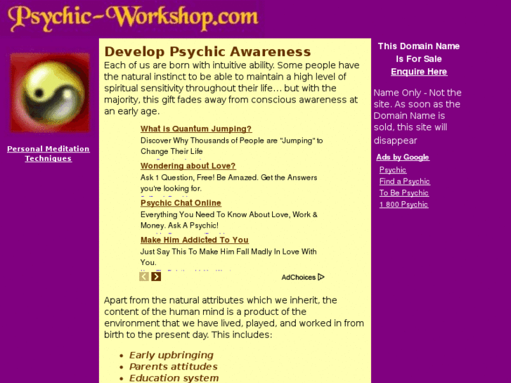 www.psychic-workshop.com