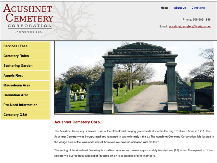 www.acushnetcemetery.com