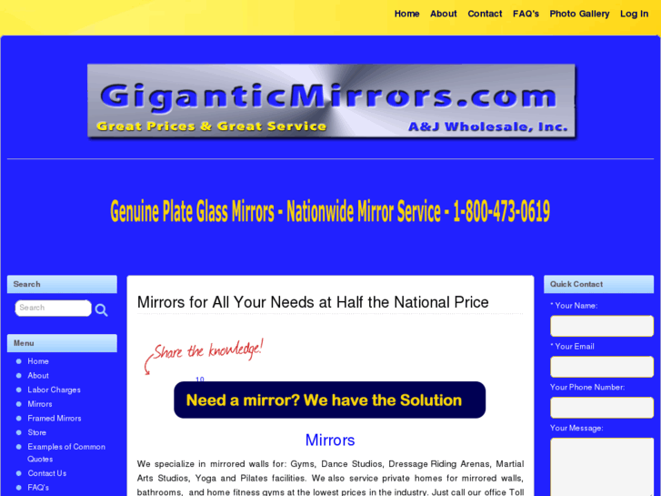 www.giganticmirrors.com