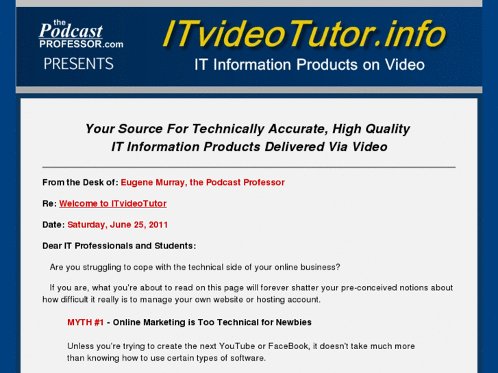 www.itvideotutor.info