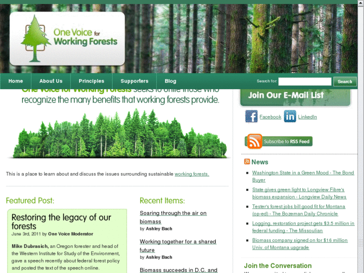 www.onevoiceforworkingforests.com