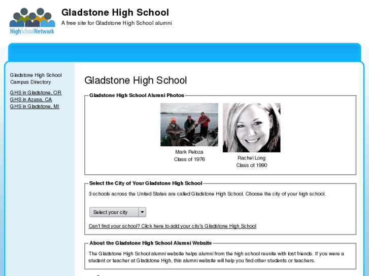 www.gladstonehighschoolalumni.org