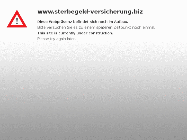 www.sterbegeld-versicherung.biz