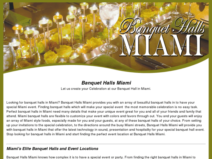 www.banquethallsmiami.net