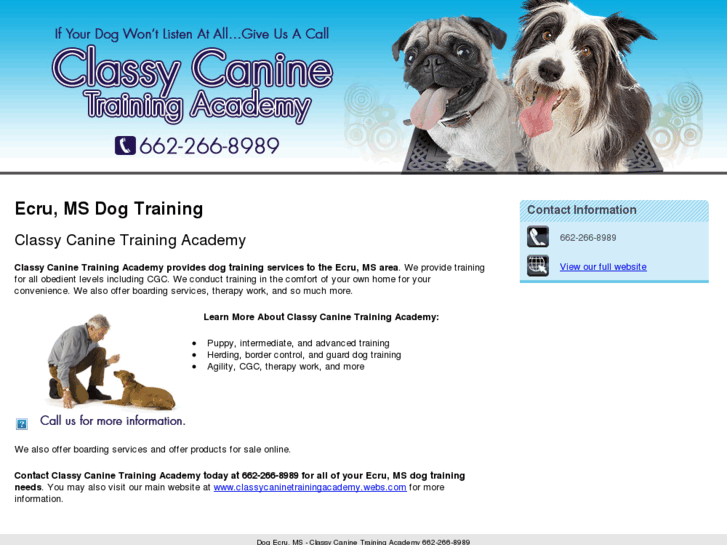 www.classycaninetrainingacademy.com