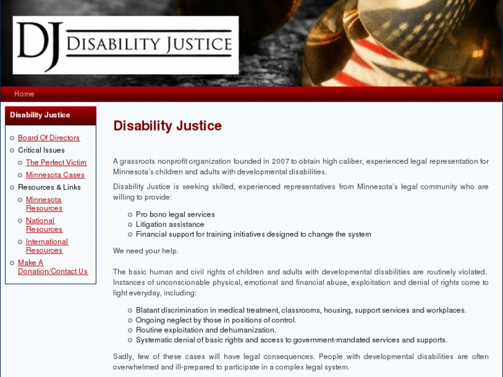 www.disabilityjustice.org