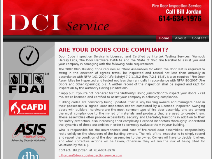 www.doorcodeinspectionservice.com