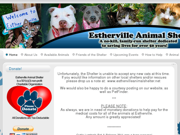 www.esthervilleanimalshelter.net