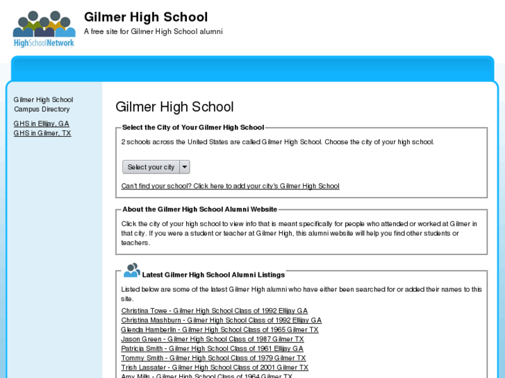 www.gilmerhighschool.org