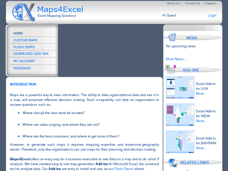 www.maps4excel.com