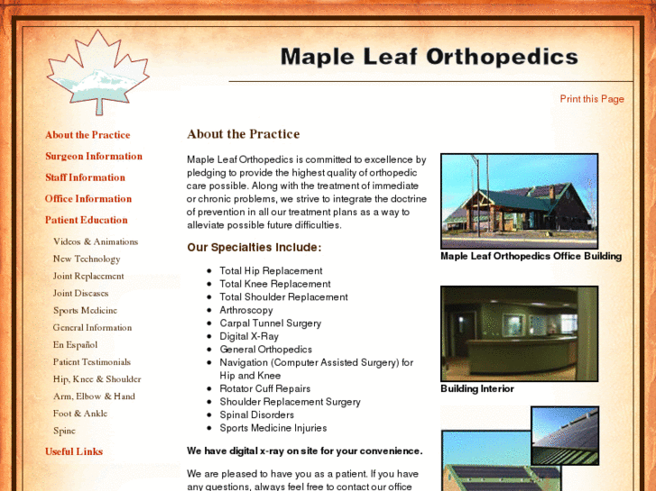 www.mapleleafortho.com