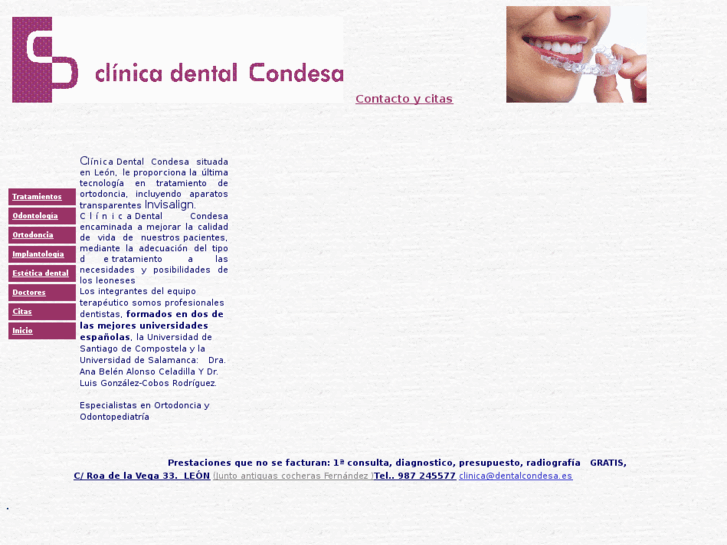 www.clinicadentalcondesa.es