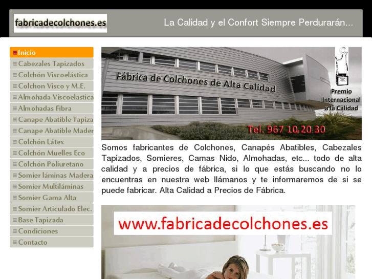 www.fabricadecolchones.es