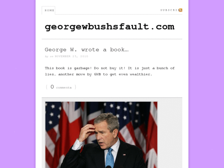 www.georgewbushsfault.com