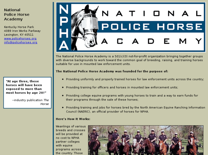 www.policehorses.org