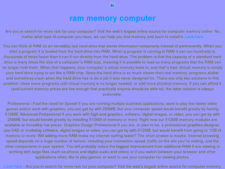 www.ram-memory-computer.com