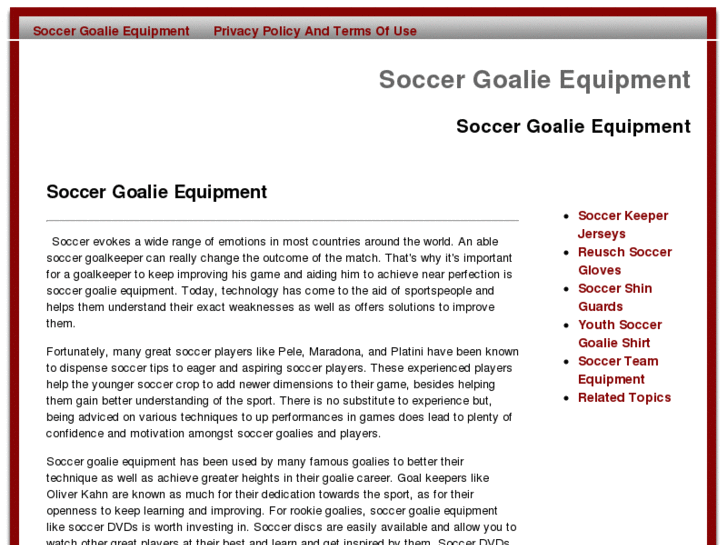 www.soccergoalieequipment.com