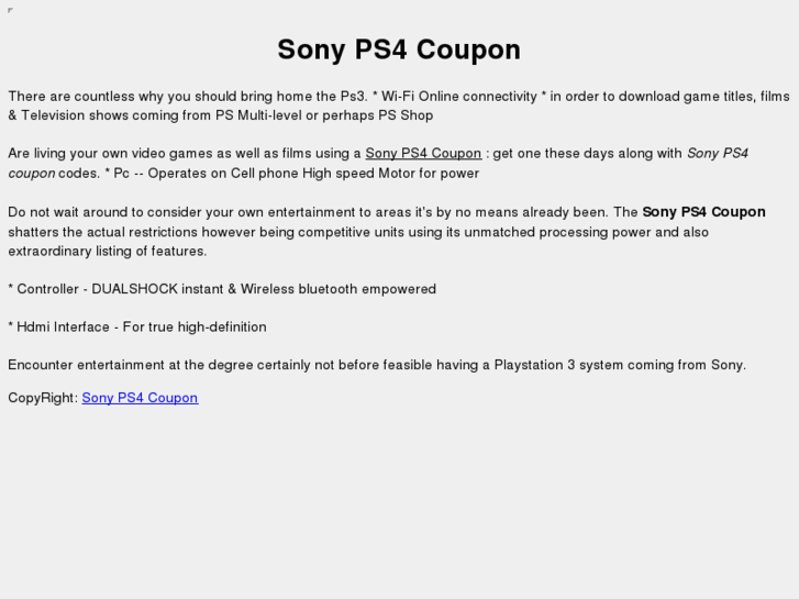 www.sonyps4coupon.com