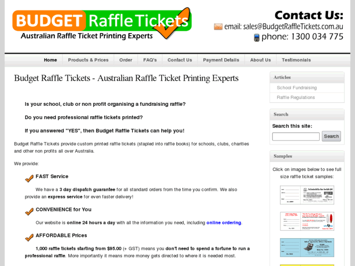 www.budgetraffletickets.biz