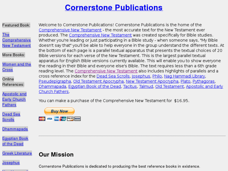 www.cornerstonepublications.org