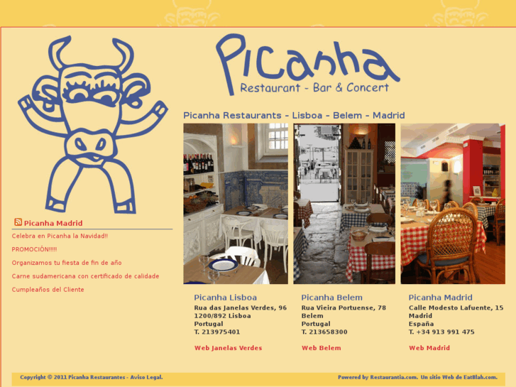 www.picanharestaurantes.com