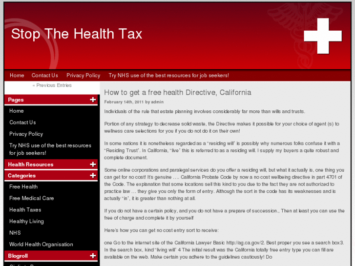 www.stopthehealthtax.org