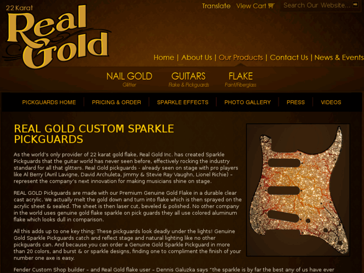 www.realgoldcustompickguards.com