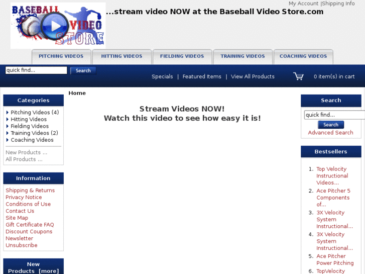 www.baseballvideostore.com