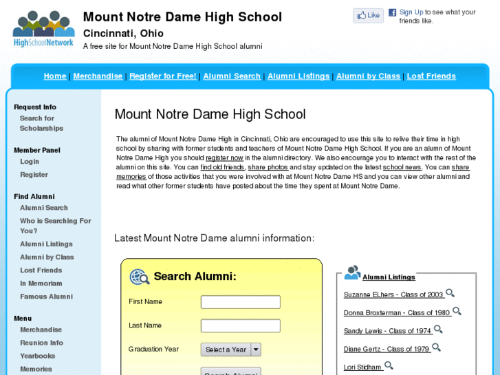 www.mountnotredamehighschool.com