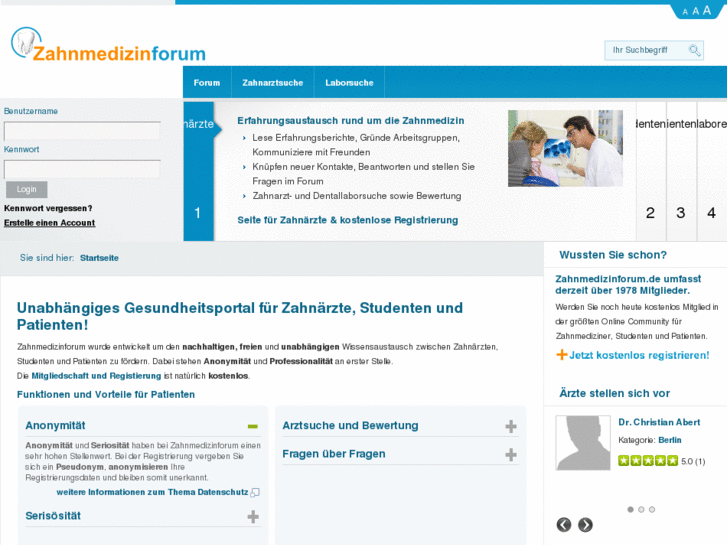 www.zahnmedizinforum.de