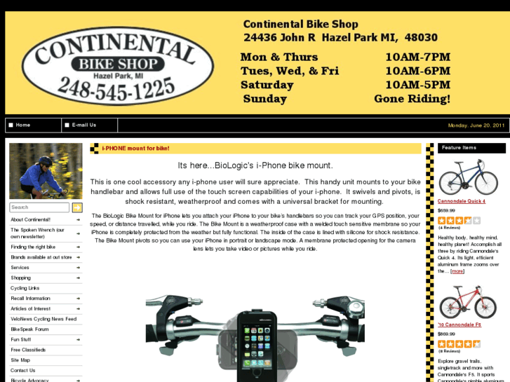 www.continentalbikeshop.com