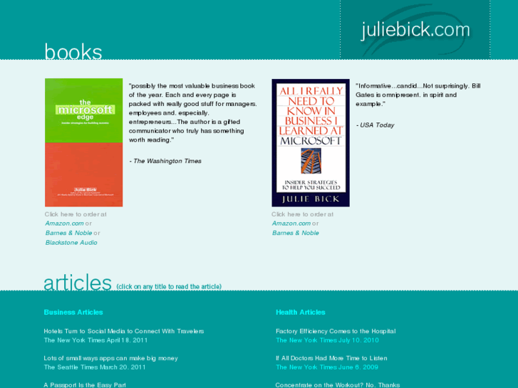 www.juliebick.com