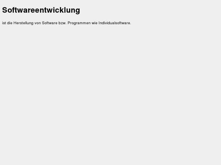 www.softwareentwicklung.info