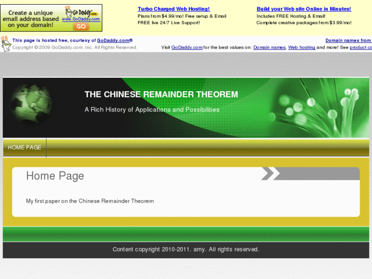 www.chineseremaindertheorem.info